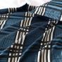 Private Collection Tobin Ink Yarn Dyed Jacquard Quilt Cover Set | Queen Bed | Ink